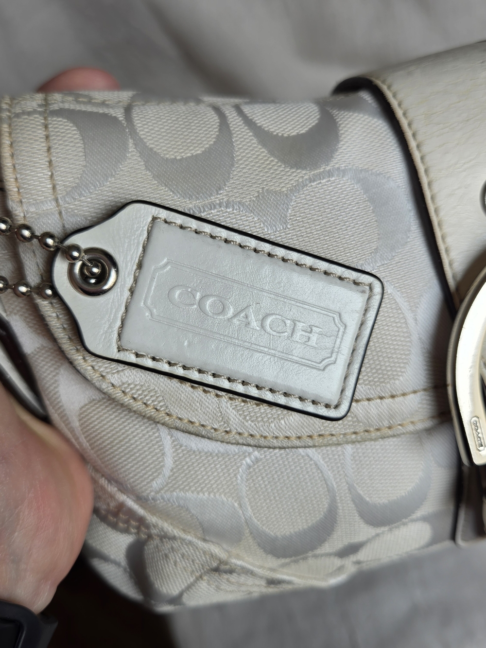 Vintage Coach Y2K-Era Mini Soho Signature Flap Shoulder Bag - Picture 7 of 11
